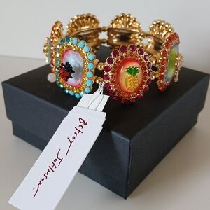 Betsey Johnson Stone Critter Statement Bracelet